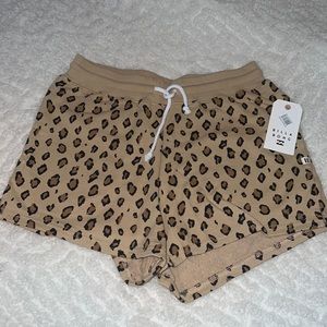 Billabong girls leopard print shorts